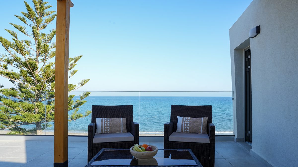 Private terrace of the Penthouse at Starlight Ocean View