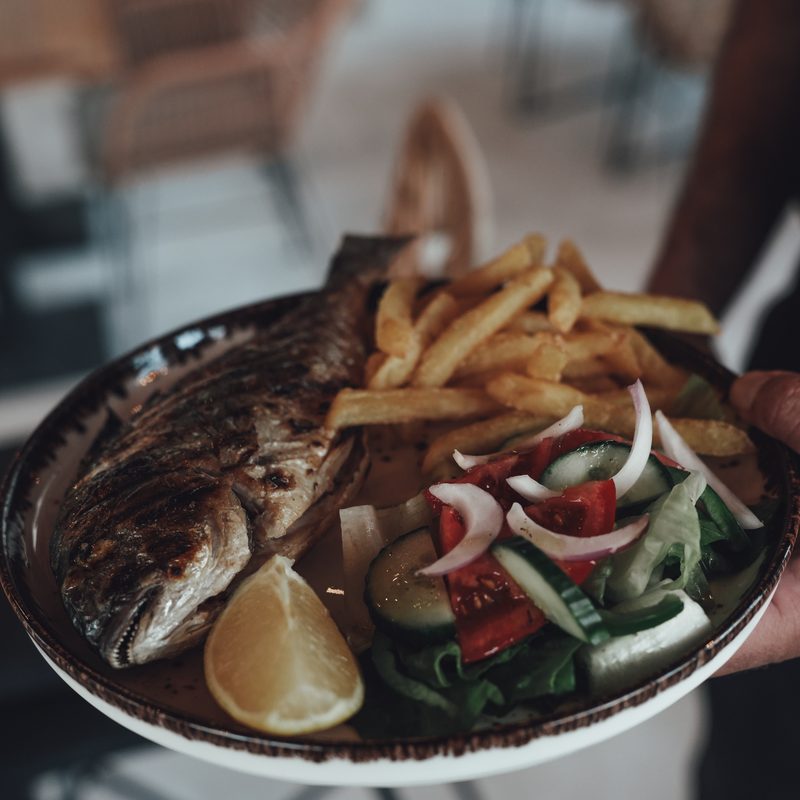 Mixed grill sharing platter with meats, fries and salad at Starlight